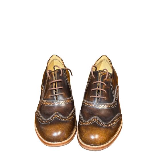 Women's sebago brouge Oxford leather shoe size 7 - Picture 3 of 8